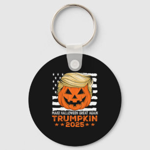 Chaveiro Trumpkin 2025 EUA Faça o Halloween Grande Novament