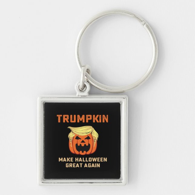 Chaveiro Trumpkin Faz Excelente De Halloween Novamente - Bo (Frente)