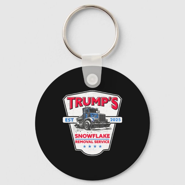 Chaveiro Trump's Snowflake Removal Service Funny Trump 2025 (Frente)
