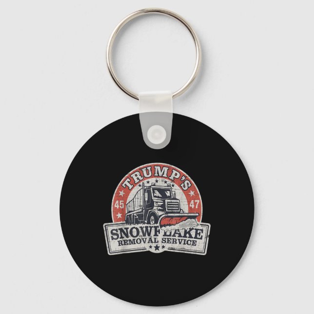 Chaveiro Trumps Snowflake Serviço de Remoção Funny Trump (Frente)