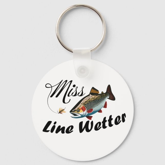 Chaveiro Truta Arco-Íris Miss Line Wetter  (Frente)