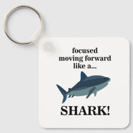 Chaveiro Tubarão Focado Em Avançar Como Um Tubarão