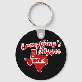 Chaveiro Tudo é maior no Texas | Corrente de Chave Negra Ve