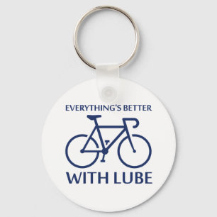 Chaveiro Tudo é melhor com Lube