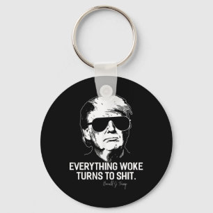 Chaveiro Tudo engraçado Trump Woke se transforma em polític
