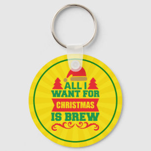 Chaveiro Tudo o que eu quero para o Natal é Brew-81606