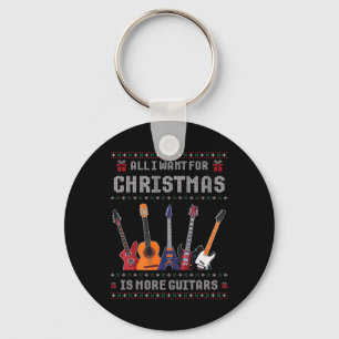 Chaveiro Tudo O Que Eu Quero Para O Natal É Mais Guitarras