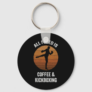 Chaveiro Tudo O Que Preciso É Café E Kickboxing Boxe Vintag