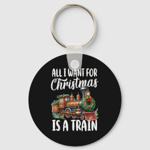 Chaveiro Tudo o que Quero no Natal é uma Locomotiva a Vapor