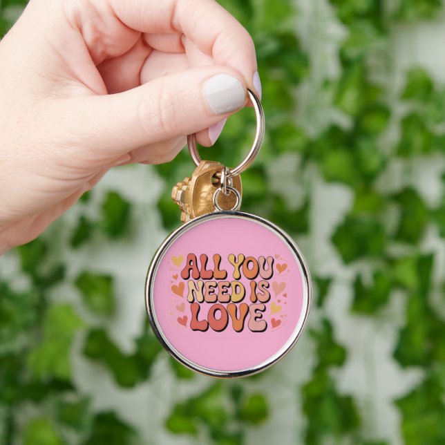 Chaveiro Tudo o que Você Precisa é Amor (Mão)