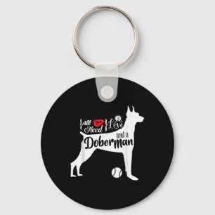 Chaveiro Tudo O Que Você Precisa É Amor E Um Doberman Amant