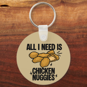 Chaveiro Tudo Que Eu Preciso É Frango Nuggies