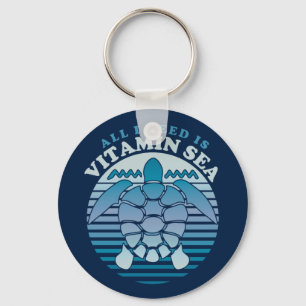 Chaveiro Tudo Que Preciso É Do Mar De Vitamina - Tartaruga 