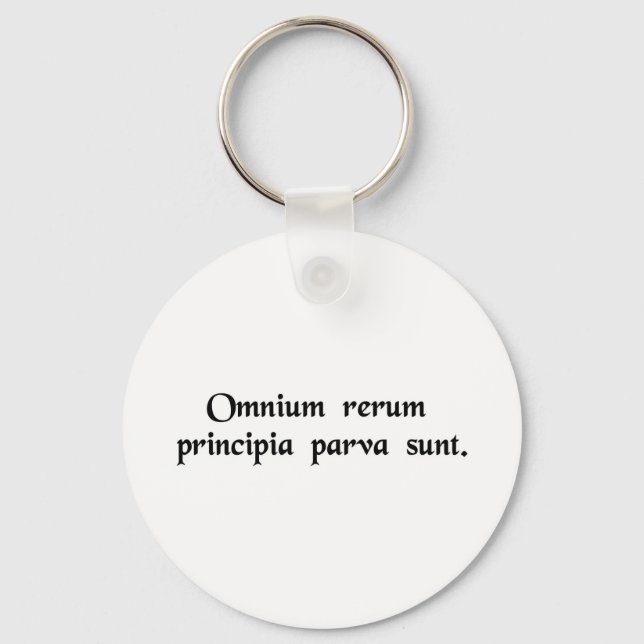 Chaveiro Tudo tem um pequeno começo. (Frente)