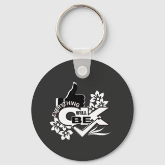 Chaveiro Tudo Vai Ficar Bem" Teto Gráfico Motivacional