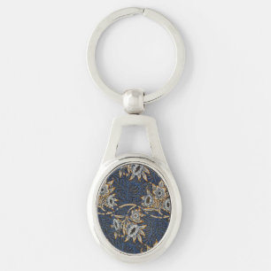 Chaveiro Tulipa de William Morris com padrão de salgueiro e