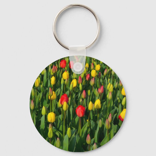Chaveiro Tulipas Coloridas (Frente)