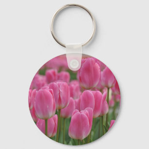 Chaveiro Tulipas cor-de-rosa do primavera
