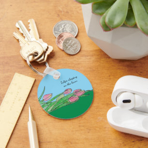 Chaveiro Tulipas dormindo no gramado