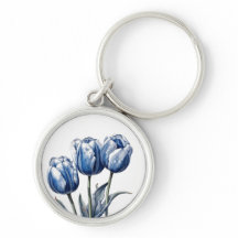 Tulipas em Azul de Delft 