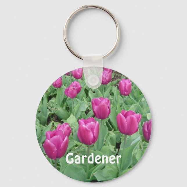 Chaveiro Tulipas Roxas (Frente)