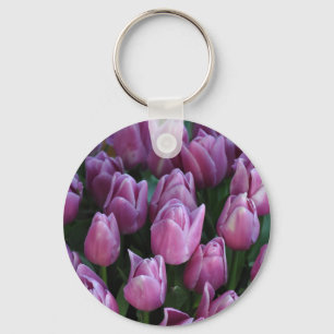 Chaveiro Tulipas roxas do primavera