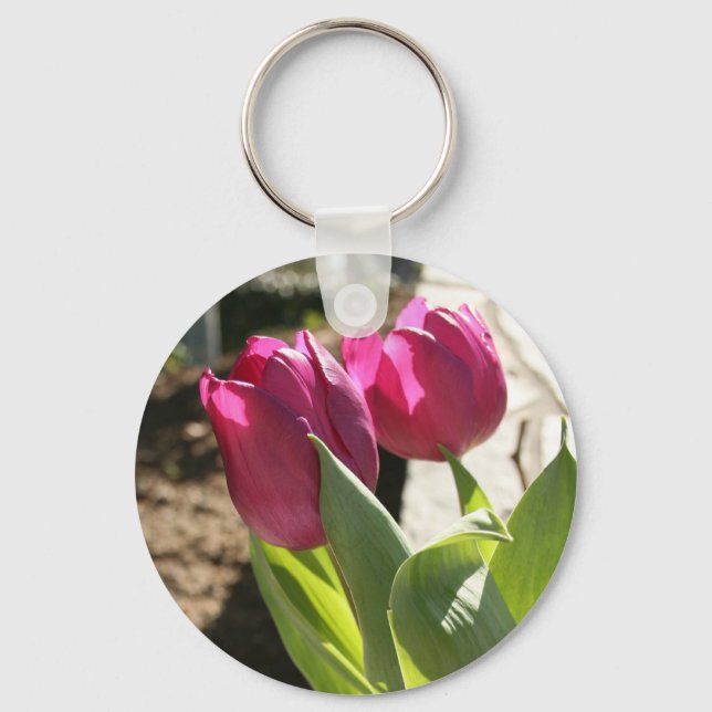 Chaveiro Tulips da Mãe (Frente)