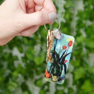 Chaveiro Tulips em um Vase por Paul Cezanne, Vintage Art