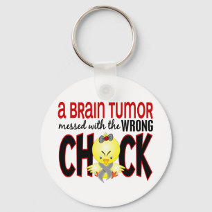 Chaveiro Tumor cerebral sujado com o pintinho errado
