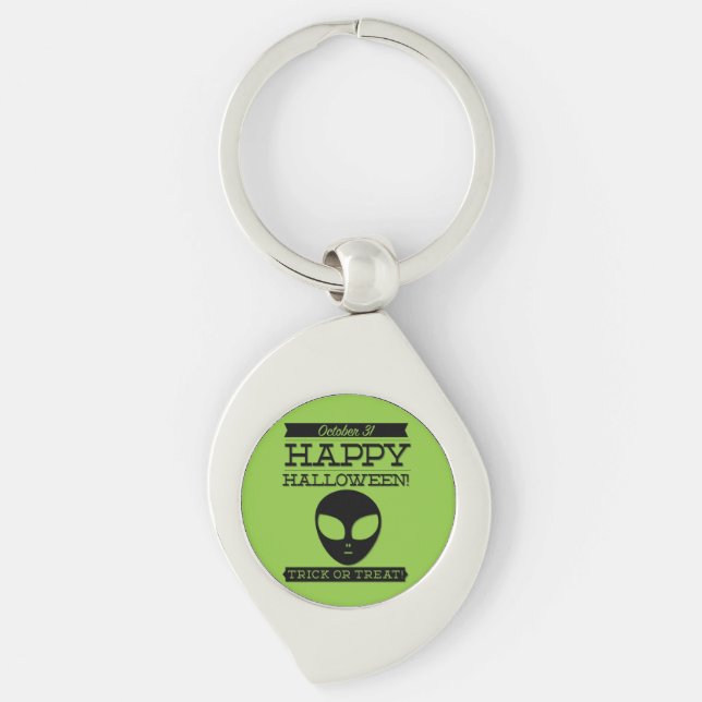 Chaveiro Tupografia retro Halloween (Frente)