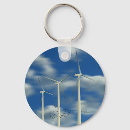 Chaveiro Turbina Eólica Verde