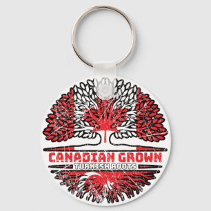 Chaveiro Turca Turca Canadense Canadá Árvore Bandeira