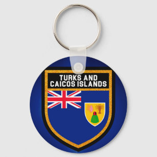 Chaveiro Turcos e bandeira de Caicos