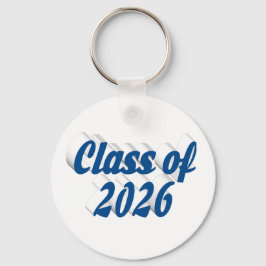 Chaveiro Turma de 2026 texto azul graduação