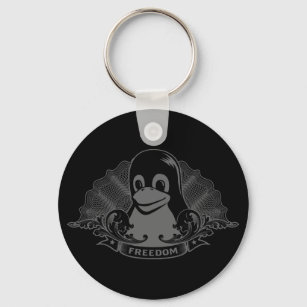 Chaveiro Tux Penguin - (Linux, Open Source, Copyleft, FSF)