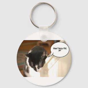 Chaveiro Tuxedo preto e branco