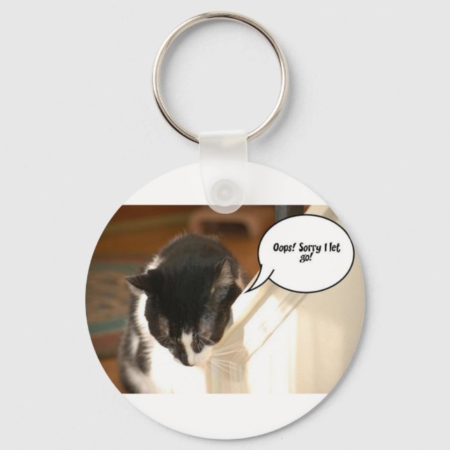 Chaveiro Tuxedo preto e branco (Frente)