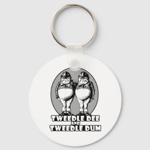 Chaveiro Tweedle Dee e Tweedle o logotipo de Dum
