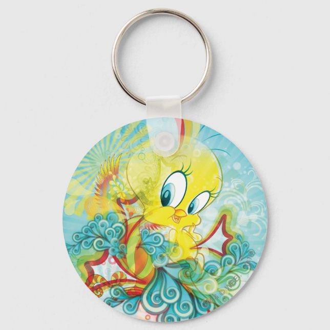 Chaveiro Tweety em Onda Azul (Frente)