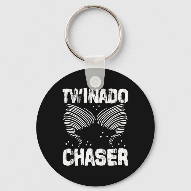 Chaveiro Twinado Chaser Engraçado Mãe Pai Dois Pais (Frente)