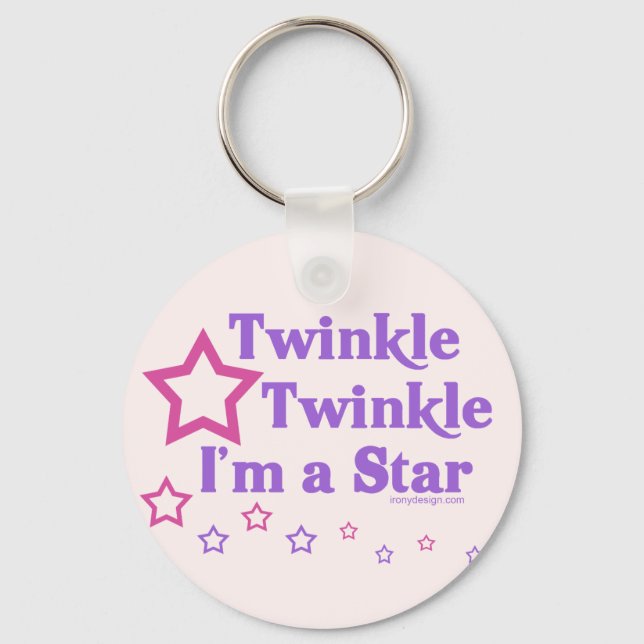 Chaveiro Twinkle Twinkle Eu sou uma Estrela (Frente)