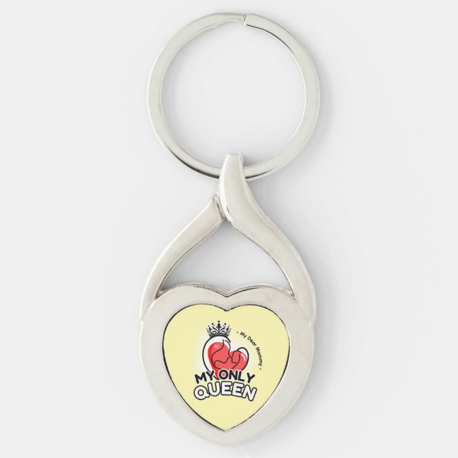 Chaveiro Twisted Heart Keychain : Minha única rainha (amare (Frente)