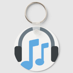 Chaveiro Twitter emoji - Music, Headphone