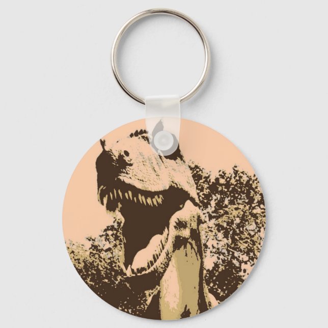 Chaveiro Tyrannosaurus Rex Pop Art (Frente)