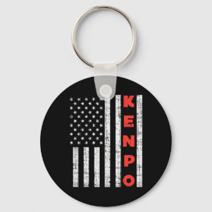 Chaveiro U.A Flag American Kenpo Vintage Patriotic Kempo Ka