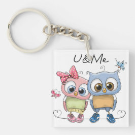 Chaveiro U & Me Best Friends Owl Keychain - Sweet Woodland 
