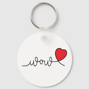 Chaveiro Uau! Valentijnsdag slogan met hartjes