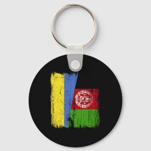 Chaveiro Ucrânia Afeganistão Meia Bandeira Ucraniana Heranç