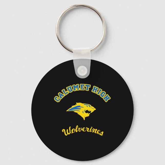 Chaveiro Ucrânia Colorida Calumet High Wolverines  (Frente)