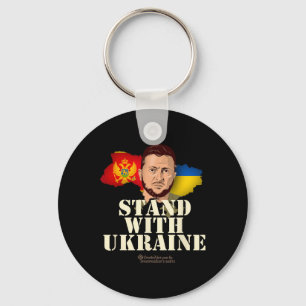 Chaveiro Ucrânia Montenegro Volodymyr Zelensky Fique Com U